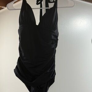 Victoria's Secret Black One-Piece Swimsuit Halter